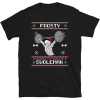 Frosty The Swoleman Ugly Christmas T-shirt — T-shirts pour hommes