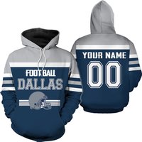 Personalized Football Dallas Hoodies