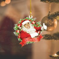 Nic Cage "saint Nicolas Of Cage" Shaped Ornament, Saint Nicolas Ornament — Ornements