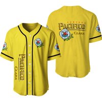 Yellow Pacifico Beer Baseball Jersey, Christmas Gift, Lover Beer