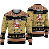 When Youre Drinking Tequila Patron With Santa Claus Ugly Sweater 3d