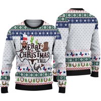 Merry Christmas From Texas Y'all Ugly Knitted Christmas Sweater