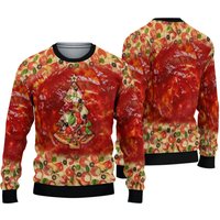 Pizza Ugly Knitted Christmas Sweater
