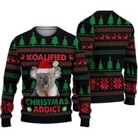 Koala Koalified Christmas Addict Ugly Knitted Christmas Sweater