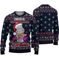 I Want A Hippopotamus For Christmas Sweater