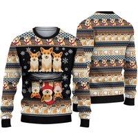 Corgi Ugly Knitted Christmas Sweater