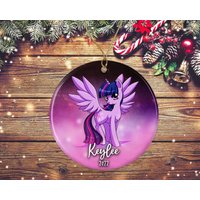 Personalized My Little Pony Ornament, Cute Twilight Sparkle