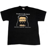 Marilyn Manson Vintage Believe Blasphemous Print Reprint Industrial Tee