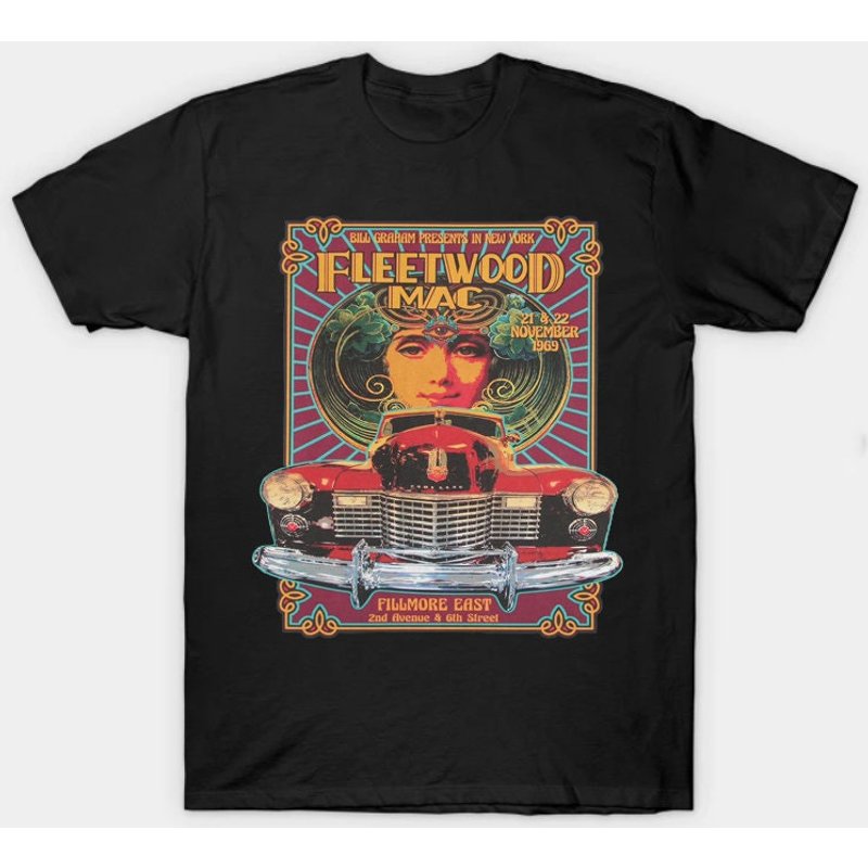 Fleetwood Mac Band Rock Music 70s T-shirt — T-shirts pour hommes