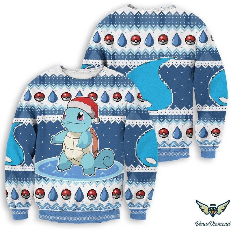 Squirtle Ugly Christmas Sweater — Chandails pour hommes