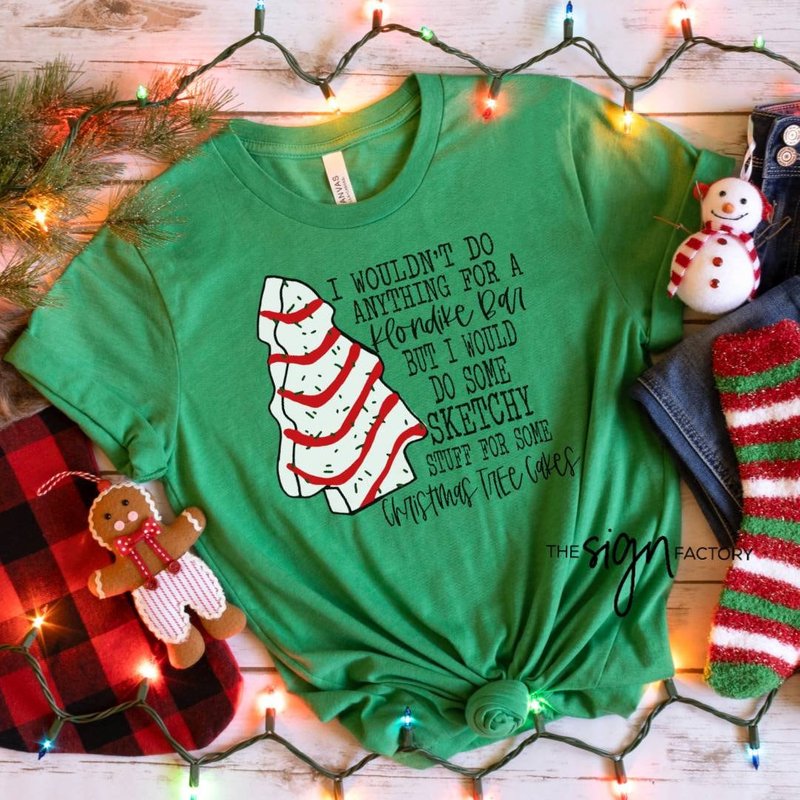 Christmas Tree Cake Shirt, Christmas Tshirt