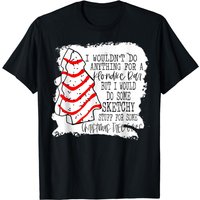 Vintage Sketchy Stuff For Some Christmas Tree Cakes Xmas T-shirt — T-shirts pour hommes