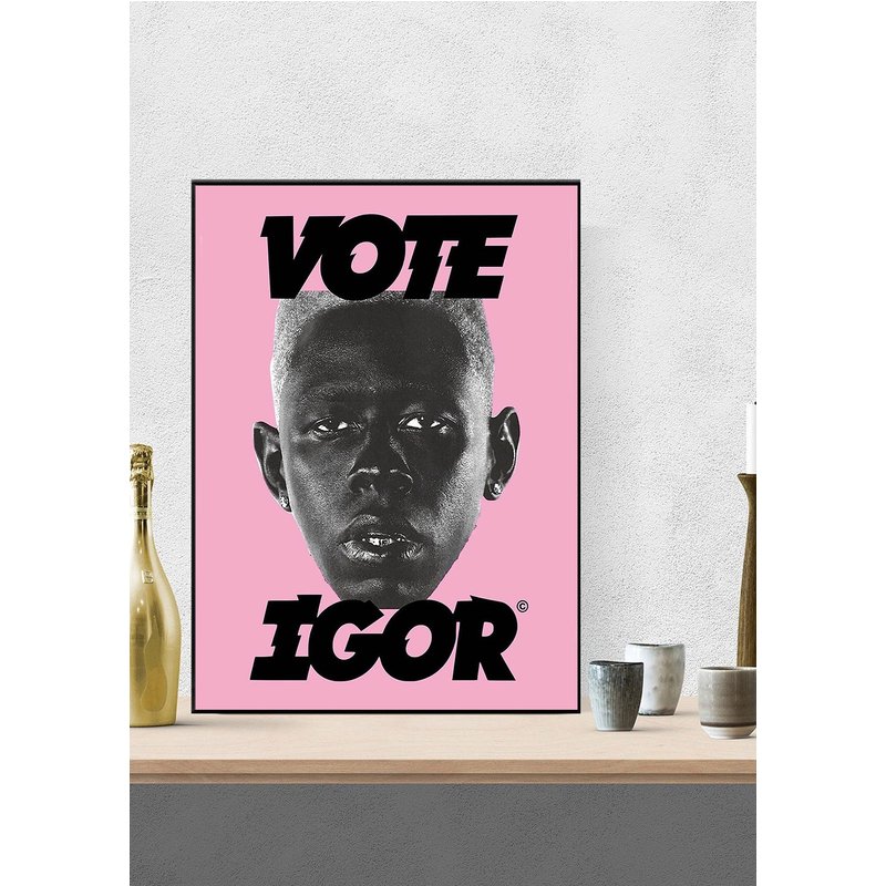 Vote Igor Poster, Tyler The Creator Igor Illustrated Poster