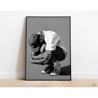 Tyler The Creator Poster, Black And White, Music Print, Aesthetic Room Decor, Rapper Poster — Posters & Prints