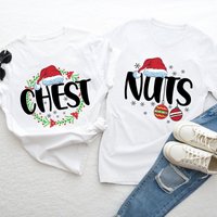 Chest Nuts Shirt, Chestnuts Matching Shirt, Chestnuts Christmas T Shirt — T-shirts pour hommes