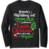 Family Christmas Vacation Pajamas Funny Xmas Costume Family Long Sleeve T-shirt — T-shirts pour hommes