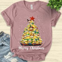 Minions Christmas Santa T-shirt — T-shirts pour hommes