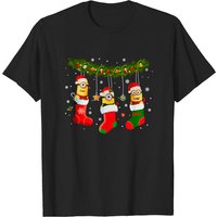 Minion Christmas Sock Shirt, Cartoon Christmas Gift Shirt — T-shirts pour hommes