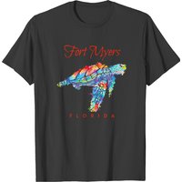 Fort Myers Florida Sea Turtle Fort Myers Florida Watercolor Sea Turtle T-shirts