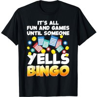 Funny Bingo Lover Design For Men Women Bingo Gambling Player T-shirt