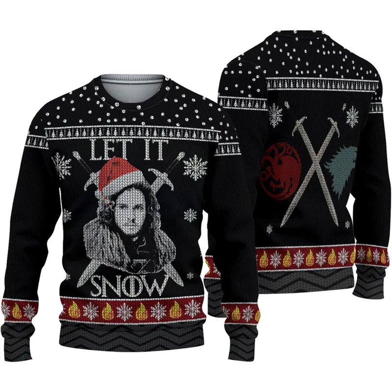Let It Snow Wool Knitted Sweater — Chandails pour hommes