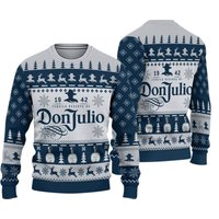 Don Julio Tequila Blue Sweater, Don Julio Tequila Blue Christmas Ugly Sweater