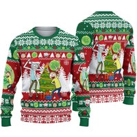 Rick And Rickandmorty Dancing Ugly Christmas Sweater