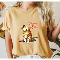Calvin And Hobbes Hugging T-shirt, Calvin And Hobbes Friends Vintage Shirt