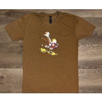 Classic Calvin And Hobbes T- Shirt (comic Strip) | Vintage Comic Strip T-shirt — T-shirts pour hommes