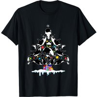 Orca Whale Christmas Tree Merry Christmas Decoration T-shirt — T-shirts pour hommes