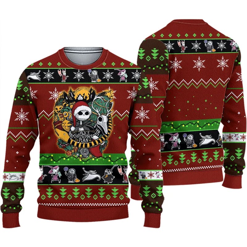 Night Before Christmas Ugly Christmas Sweater — Chandails pour hommes