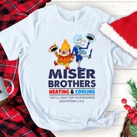 Miser Brothers Heating & Cooling Shirt, Christmas Shirt, Vintage Heat And Snow Misers 2022 Ugly Christmas Shirt