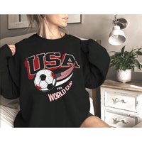 Vintage Usa World Cup Sweatshirt, United States World Cup 2022