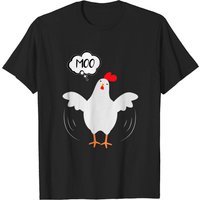 Moo Funny Cow/chicken Tshirt