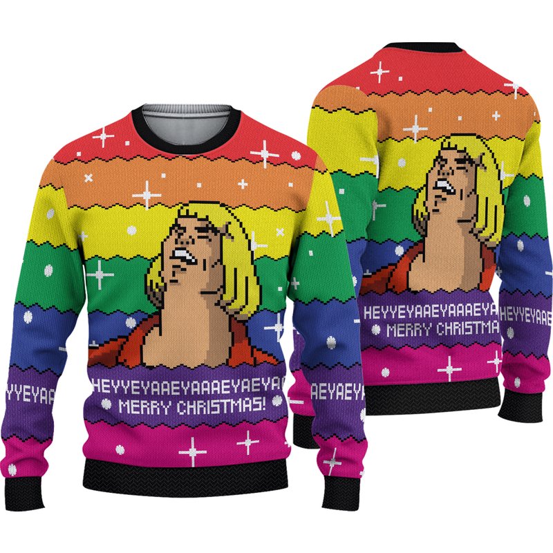 Heyyeya He-man Ugly Christmas Sweater — Chandails pour hommes