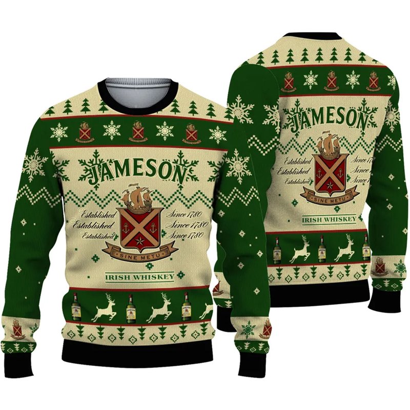 Jameson Irish Whiskey Christmas Sweater — Chandails pour hommes