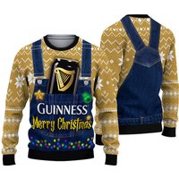 Merry Christmas Guinness Christmas Ugly Sweater, Ugly Xmas 3d Sweater