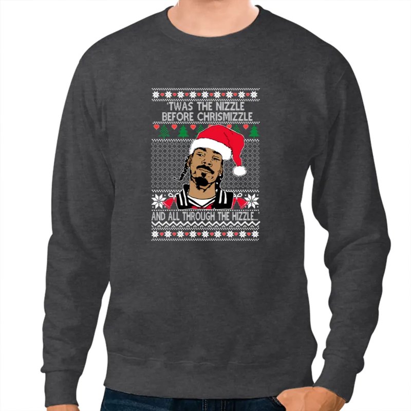 Snoop Dogg Fo Shizzle Twas The Nizzle Before Chrismizzle Ugly Christmas Sweater
