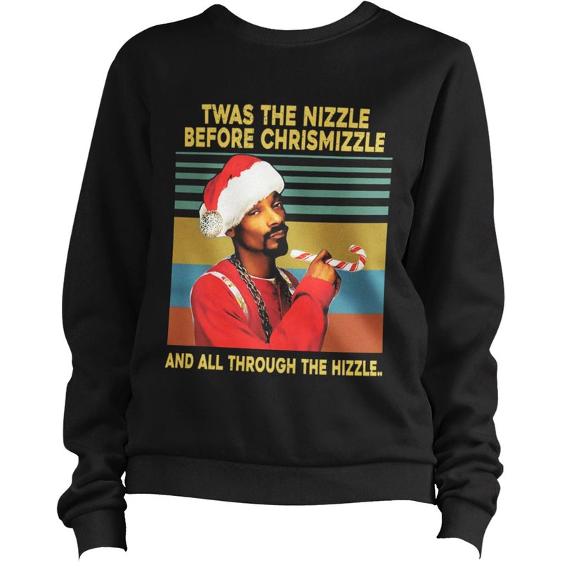 Twas The Nizzle Ugly Jumper Sweater Snoop Doggy Dogg Christmas
