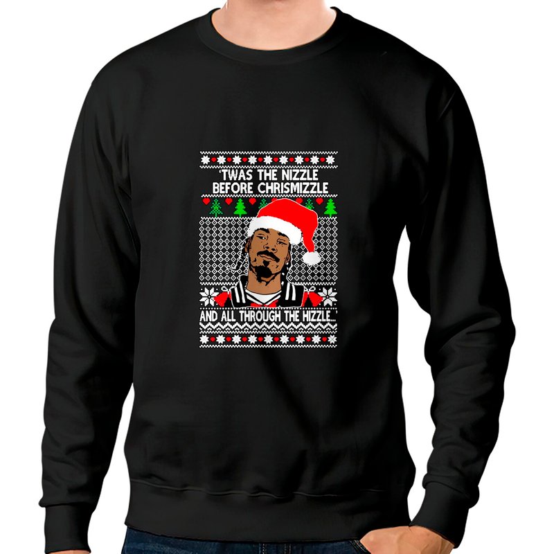 Snoop Dogg Christmas Sweater, Ugly Christmas Sweater Snoop Dogg — Chandails pour hommes