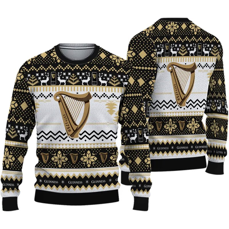 Modern Guinness Christmas Sweater — Chandails pour hommes