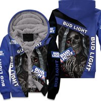 Nun Skull Hugs Bud Light Beer 3d Zip Hoodie — Sweats à capuche pour hommes