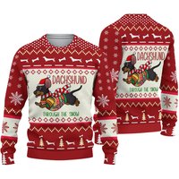 Dachshund Through The Snow Ugly Sweater