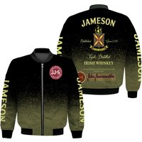 3d Bomber Jameson Irish Whiskey Triple Bomber Jacket