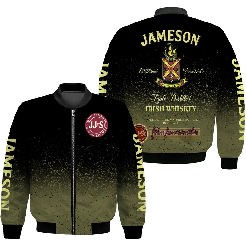 3d Bomber Jameson Irish Whiskey Triple Bomber Jacket — Blousons et vestes légères