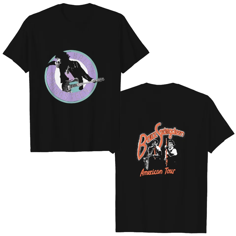 1978 Bruce Springsteen Vintage 70's Tour Concert Rock Band Double Sided Shirt — T-shirts pour hommes