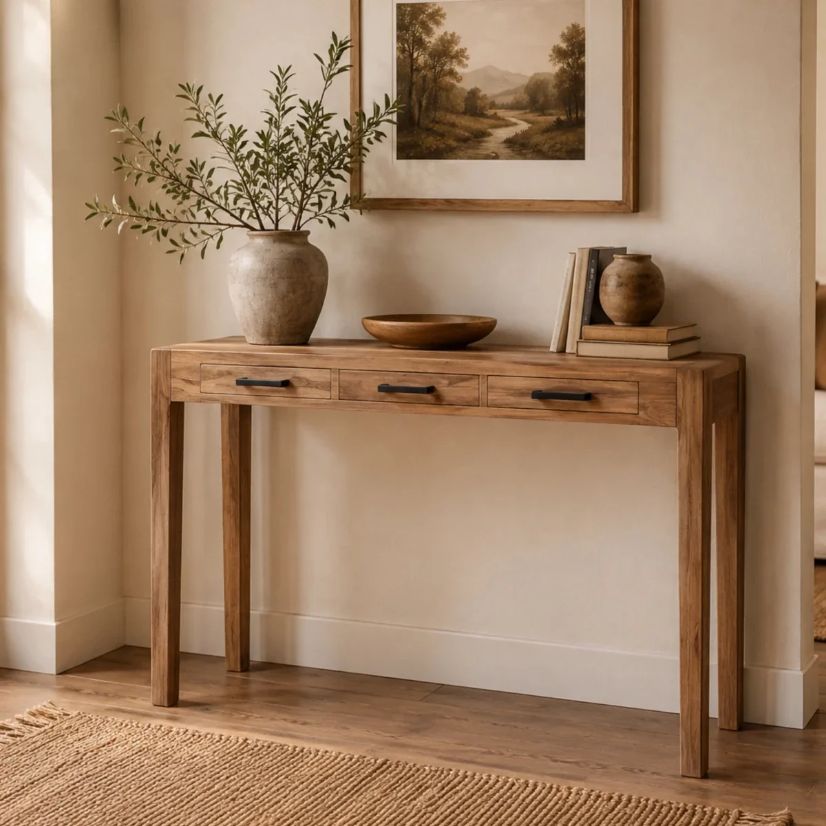 Ambrosia Console Table - 36*14*30 with 2 Drawer