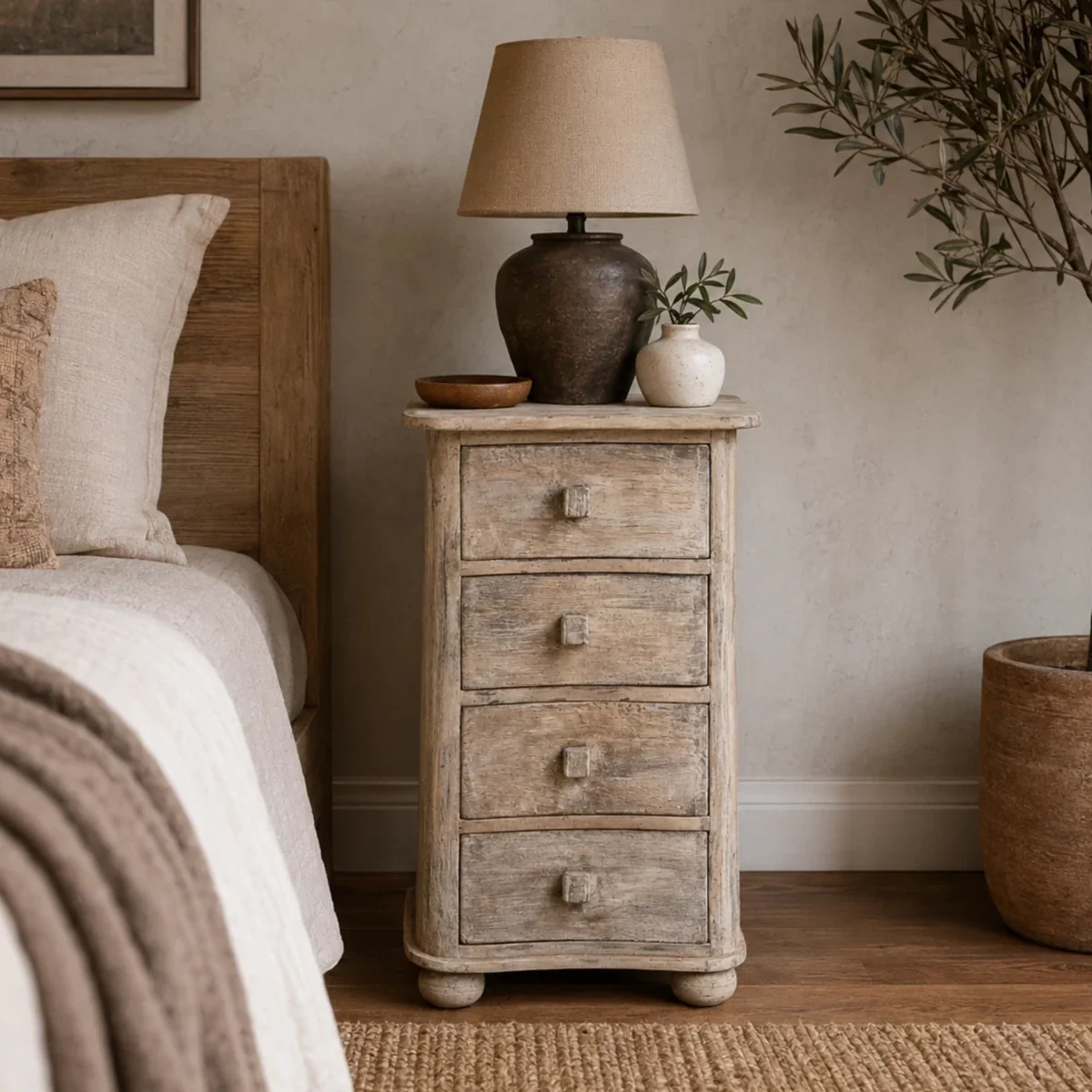 Trios bedside drawer chest - 18*16*24 with 2 Drawer
