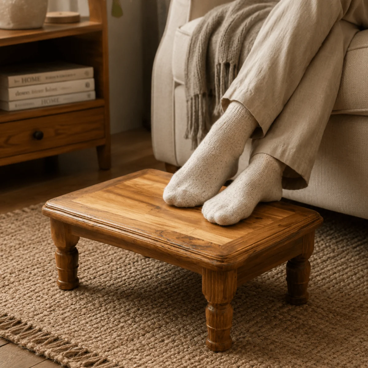 Comfy Foot Rest Stool by Modern Karigar