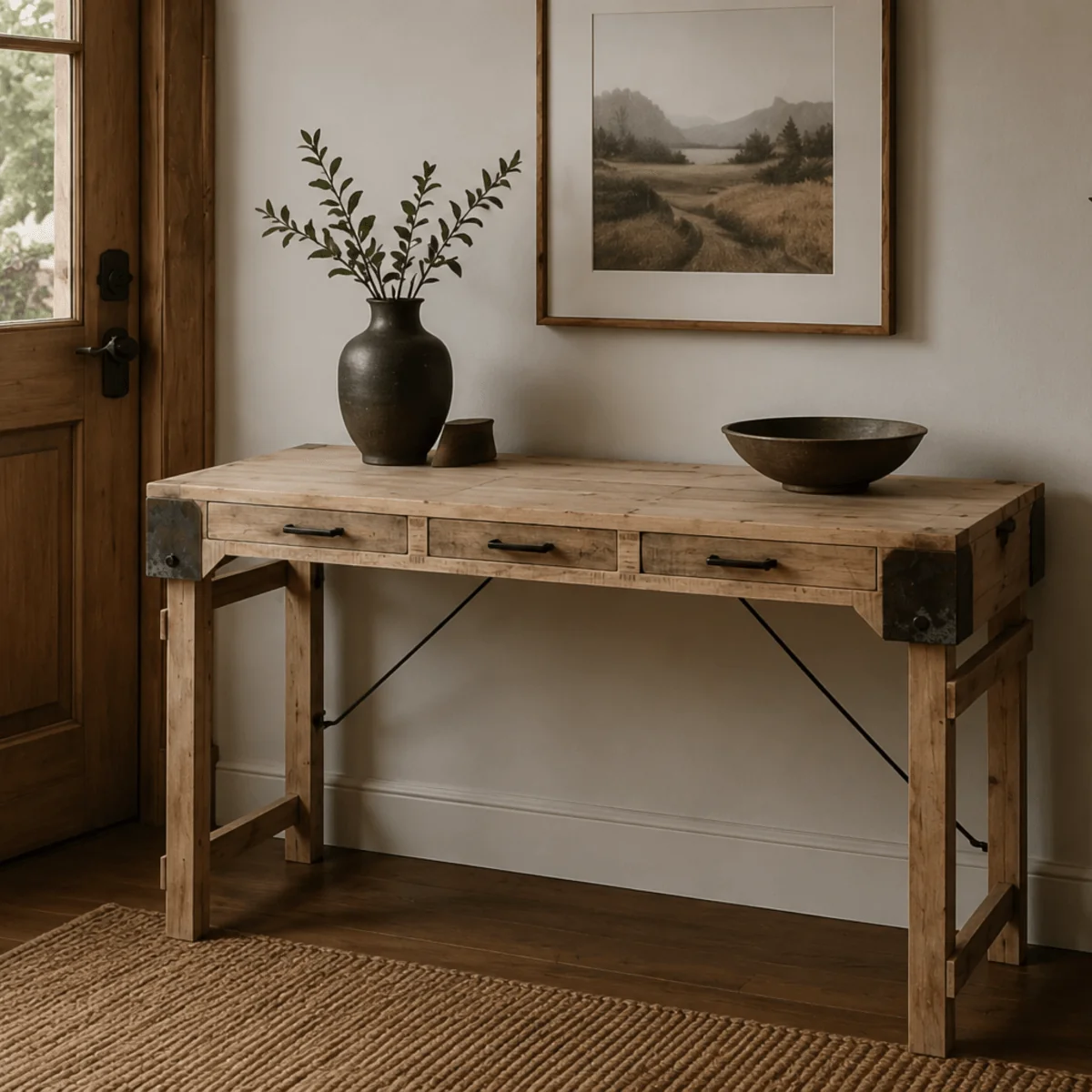 Bureau en Bois Recyclé Vintage — Bureaux